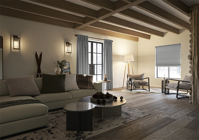 Melrose (Blackout), Cobblestone - Made to Measure Curtains - Image 8